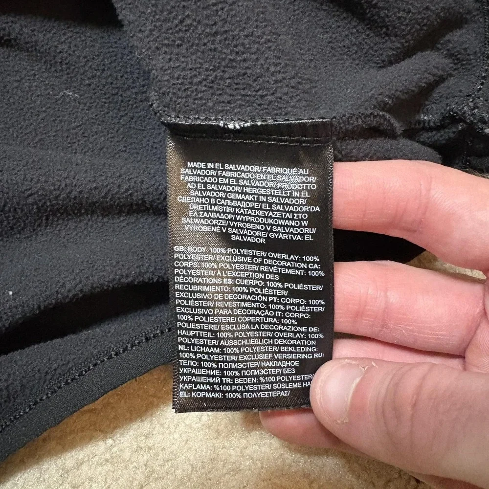 The North Face Jacket Teen XL 14-16 Black Fleece 1/4 Zip‎ Pullover NF0A7WQPJK3